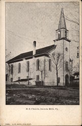 M.E. Church Osceola Mills, PA Postcard Postcard