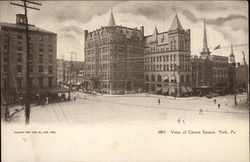 View of Centre Square York, PA Postcard Postcard