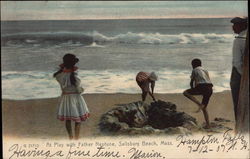 At Play with Father Neptune Postcard