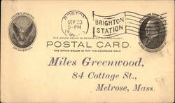 Blank Preprinted Postal Card Blank Preprinted Postal Card