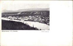 View over Town White Horse, YT Canada Yukon Territory Postcard Postcard