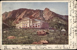 Colorado Chautauqua Auditorium Boulder, CO Postcard Postcard