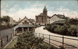 Newton Station Massachusetts Postcard Postcard