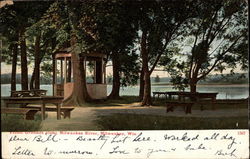 Picnic Grounds Along Milwaukee River Postcard