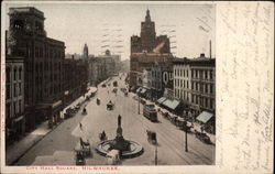 City Hall Square Postcard