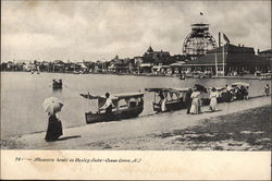 Pleasure boats on Wesley Lake Postcard