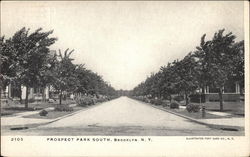 Prospect Park South, Brooklyn New York, NY Postcard Postcard