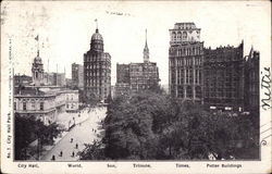 City Hall Park Postcard