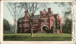 President's Residence, Vassar College Postcard