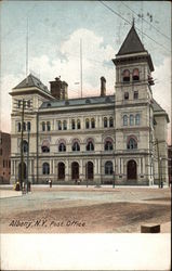 View of Post Office Albany, NY Postcard Postcard