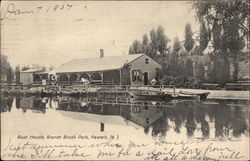 Boat House, Branch Brook Park Newark, NJ Postcard Postcard