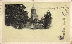 View of Tower and Park Postcard