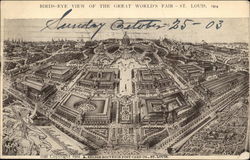 Birds-eye View of the Great World's Fair Postcard
