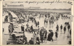 Busy Day at the Beach Postcard