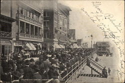 Easter Sunday on the Board Walk Postcard