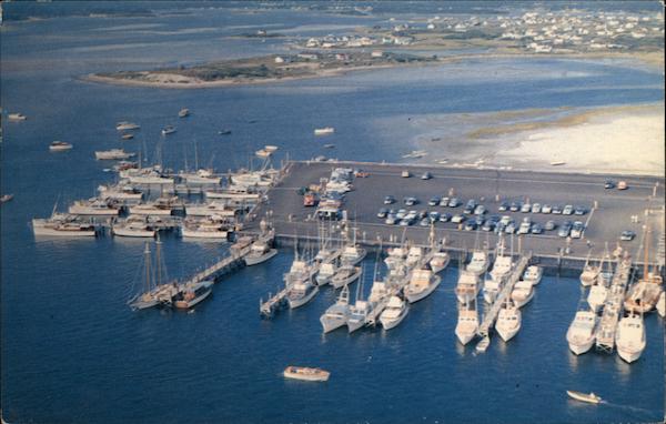 Aerial View of the Tuna Fishing Fleet at Gallilea Narragansett Rhode Island