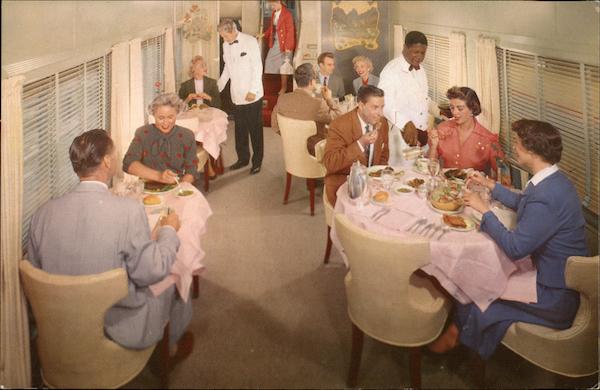 Dining on the Domeliner City of Los Angeles Trains, Railroad