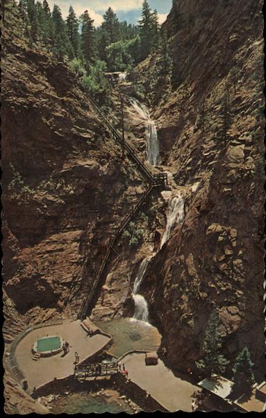 Seven Falls in South Cheyenne Canon Colorado Springs
