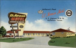 El Morocco Motel McPherson, KS Postcard Postcard