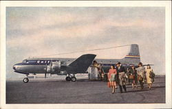 United's Giant DC-6 Mainliner 300s Postcard