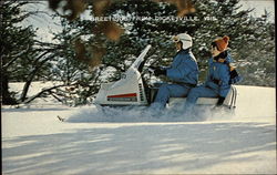 Snowmobile Postcard