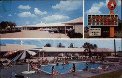 Clark's Motel & Restaurant Postcard