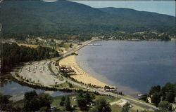 Lake George State Beach New York Postcard Postcard