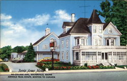 Ferris Arms Motel Waterville, ME Postcard Postcard