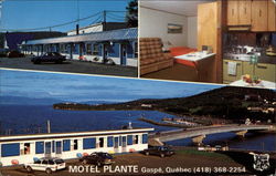 Motel Plante Gaspe, PQ Canada Quebec Postcard Postcard