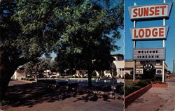 Sunset Lodge Postcard