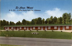 St. Clair Motel Pell City, AL Postcard 