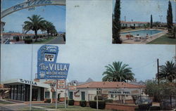 The Villa Motor Hotel Phoenix, AZ Postcard Postcard