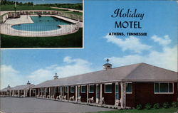 Holiday Motel Athens, TN Postcard Postcard