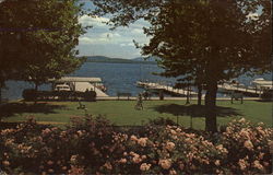 Town Dock and Kate Park Wolfeboro, NH Postcard Postcard