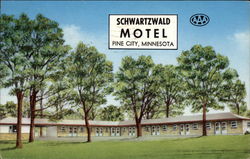 Schwartzwald Motel Pine City, MN Postcard Postcard