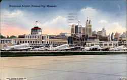 Municipal Airport Postcard