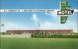 City View Hotel Richmond, IN Postcard Postcard