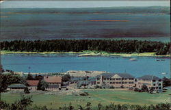 Sebasco Lodge and Cottages from Mount Merritt Postcard