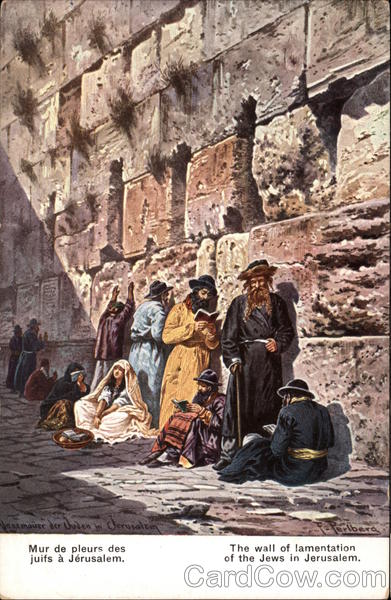 The Wall of Lamentation of the Jews Jerusalem Israel