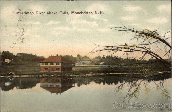Merrimac River above Falls Manchester New Hampshire