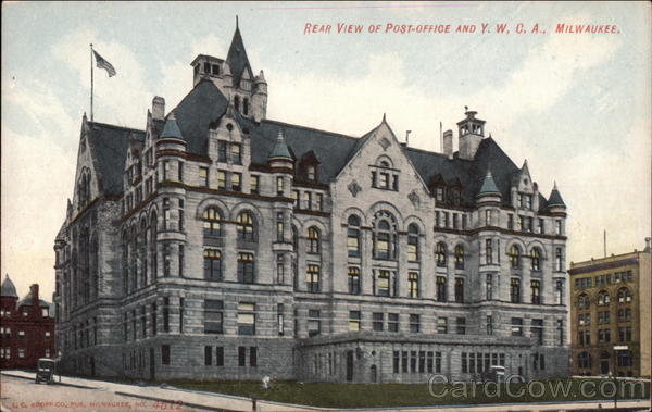 Rear view of Post Office and YWCA Milwaukee Wisconsin