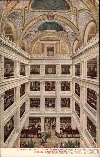 Tiffany Mosaic Dome, Marshall Field & Co.'s Retail Store Chicago Illinois