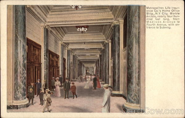 Metropolitan Life Insturance Co. Home Office Building New York