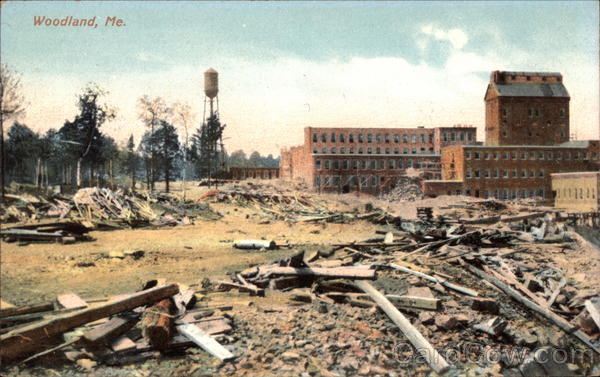 View of industrial buildings Woodland Maine