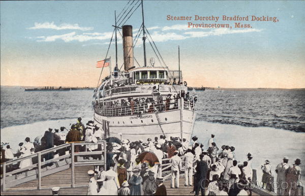 Steamer Dorothy Bradford Docking Provincetown Massachusetts
