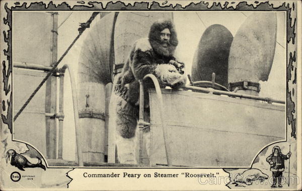 Commander Peary on Steamer Roosevelt Explorers