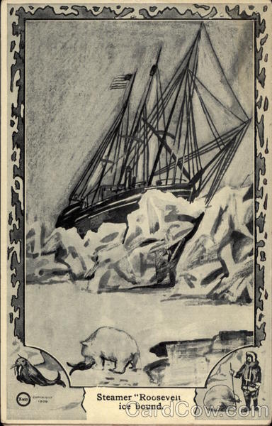 Steamer Roosevelt Ice Bound Royalty