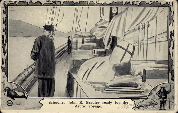 Schooner John R. Bradley ready for the Archtic Voyage