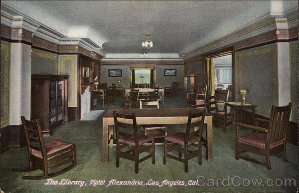 The Library, Hotel Alexandria Los Angeles California
