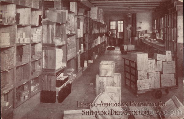 Shipping Department, Franco-American Hygienic Co Chicago Illinois